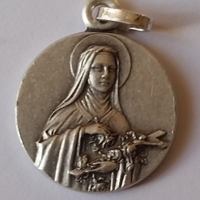 Porte-clés sainte Waudru – saint Christophe